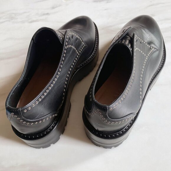Alaia Eyelet Derby Loafers in Black | US size 6 (EU 36.5) | Excellent Condition - Picture 5 of 16